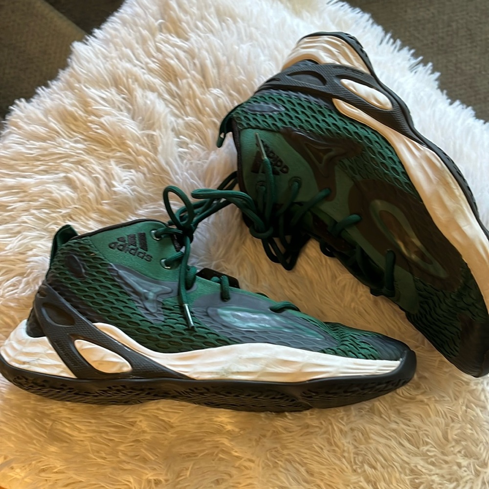 Adidas exhibit A green black shoes men's 7.5 womens 8.5